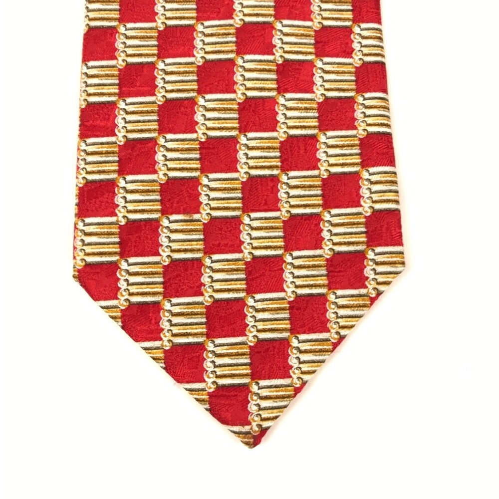 Read - Ermenegildo Zegna Silk Elegant Necktie 100% Silk Made In Italy 57"